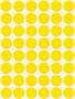Label, 18 mm, circular, AVERY ZWECKFORM, yellow, 1056 label/pack